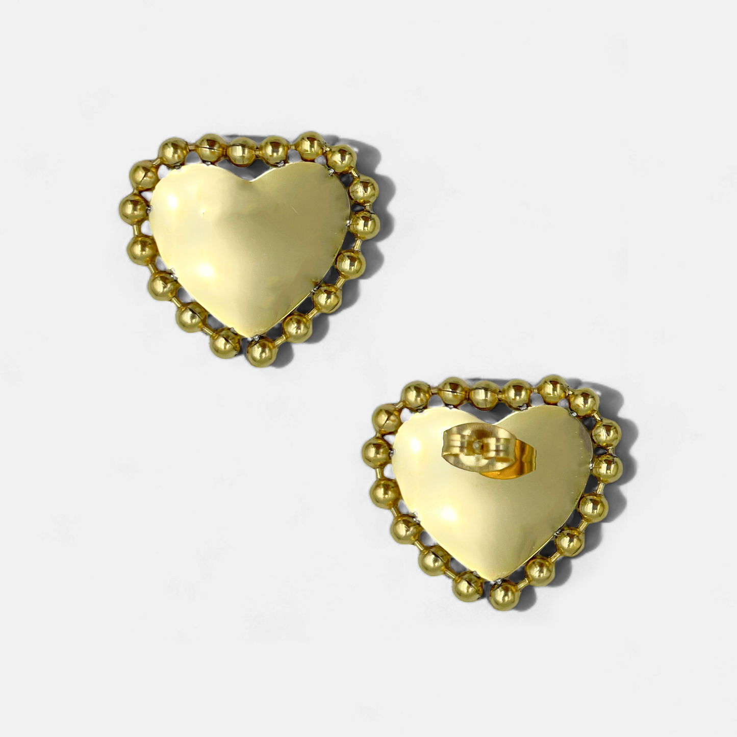 Pendientes Dots con Amor Dorado